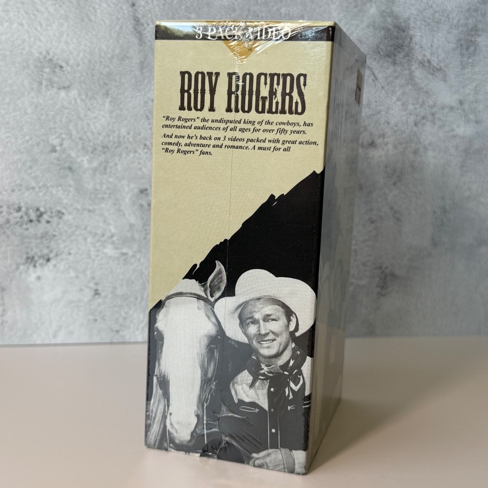 Roy Rogers 3pk Video VHS 1997 New Factory Sealed Trigger San Angelo Rough Riders - Picture 4 of 5